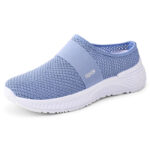 Women’s lightweight half-slip-on Shoes with Flyknit mesh cross-border, Canvas & Loafer – DS124 - Image 3