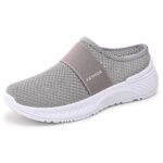 Women’s lightweight half-slip-on Shoes with Flyknit mesh cross-border, Canvas & Loafer – DS124 - Image 4