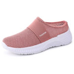 Women’s lightweight half-slip-on Shoes with Flyknit mesh cross-border, Canvas & Loafer – DS124 - Image 6