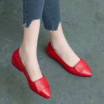 Women’s Flats Spring Style Thick Heel Mom’s Shoes, Style Shoes-RV2543 - Image 2