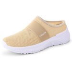 Women’s lightweight half-slip-on Shoes with Flyknit mesh cross-border, Canvas & Loafer – DS124 - Image 9