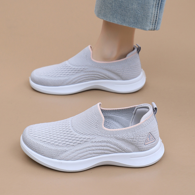 主图-3 Women’s Casual Walking Shoes Soft and Comfortable, New Style Slip-on Shoes Canvas & Loafer – DS125 - Image 1