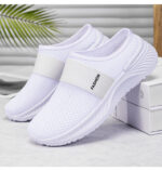 Women’s lightweight half-slip-on Shoes with Flyknit mesh cross-border, Canvas & Loafer – DS124 - Image 12