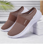 Women’s lightweight half-slip-on Shoes with Flyknit mesh cross-border, Canvas & Loafer – DS124 - Image 13