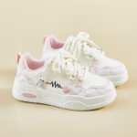 Student Panda White Sneakers for Girls – Cute, Sneaker & Kades – WR146