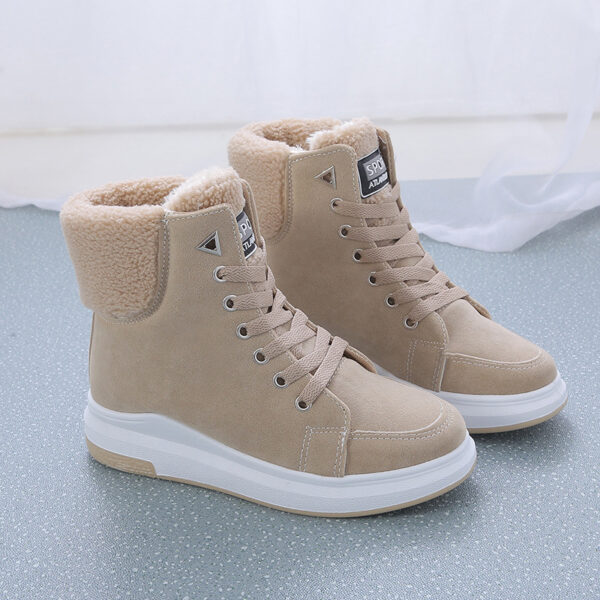 Winter Cotton Shoes Fleece Lined Thick Sole Shoes For Women, Sneaker & Kades – WR138