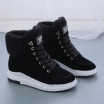 Winter Cotton Shoes Fleece Lined Thick Sole Shoes For Women, Sneaker & Kades – WR138 - Image 2