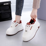 Women’s platform white sneakers new style shoes, Sneaker & Kades - WR191