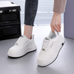 Women’s platform white sneakers new style shoes, Sneaker & Kades - WR191 - Image 3