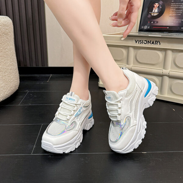 Women’s Casual Inner Height Increasing Sports White Shoes, Sneaker & Kades – WR182
