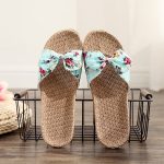 Women’s Linen Slippers, Beautiful and Comfortable for Indoors or Outdoors —Sandal & Slipper-RV30015 - Image 2