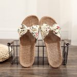 Women’s Linen Slippers, Beautiful and Comfortable for Indoors or Outdoors —Sandal & Slipper-RV30015 - Image 3
