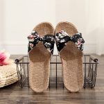 Women’s Linen Slippers, Beautiful and Comfortable for Indoors or Outdoors —Sandal & Slipper-RV30015 - Image 4