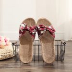 Women’s Linen Slippers, Beautiful and Comfortable for Indoors or Outdoors —Sandal & Slipper-RV30015 - Image 5