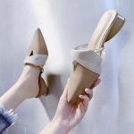 Women’s Fashionable versatile, Closed-toe, chunky heel Shoes, Box Heel-RV1363