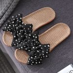 Korean Style Linen Slippers, Soft, Trendy for Home & Outings— Sandal & Slipper-RV251 - Image 4