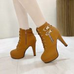 British style, platform boots, unique & versatile high-heeled Women’ sboots, Boot Shoes-RV2072 - Image 2