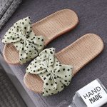 Korean Style Linen Slippers, Soft, Trendy for Home & Outings— Sandal & Slipper-RV251 - Image 5