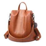 New Women's Backpack, Trendy, Retro, Soft Leather Backpack, Women's Bags – BB1011