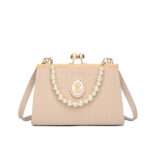 New women's handbag, evening bag with pearl queen badge decoration, Women's Bags – BB1029 - Image 2