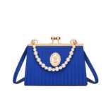 New women's handbag, evening bag with pearl queen badge decoration, Women's Bags – BB1029 - Image 3