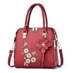 New style fashionable embroidered handbags, simple shoulder bags for middle-aged women, Women's Bags – BB1027 - Image 3