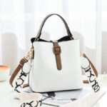 New Wide Shoulder Strap Bucket Bag Korean Styl Women's Bags – BB1012 - Image 3