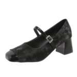 Women's fashionable shallow mouth chunky heel single strap shoes, Style Shoes – RV2580 - Image 2