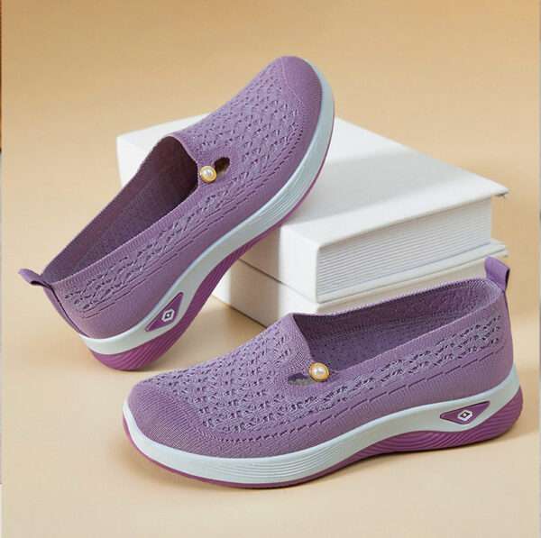 Comfortable shoes for seniors, spring slip-on casual shoes for Women’s, Canvas & Loafer – DS151