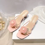 Floral Flip-Flops, Cross-Border Outdoor High Heels, Chunky Heel Women’s Shoes, Box Heel – RV1525 - Image 4