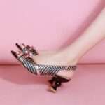 Fashionable and Versatile, One-Strap Strap, Women Shoes, Pencil Heel – RV1485