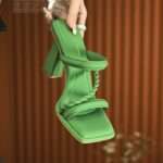 Chunky Heel Fashionable Slippers for Women, Pencil Heel – RV1539 - Image 2