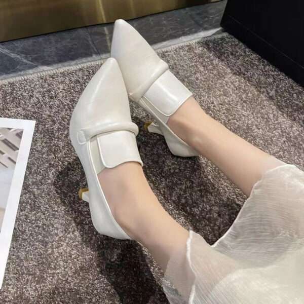 Fashionable and versatile, deep-cut work high heels, women's mid-heel shoes, Style Shoes – RV2569