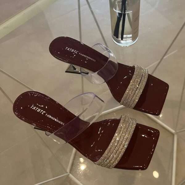 Perfect for Wearing as Outerwear, Chunky Heel High Heels for Women, Box Heel – RV1497