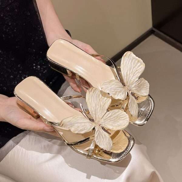 French-style open-toe strappy sandals for women, Box Heel – RV1491