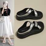 Korean style platform sandals for women,  Balanced Heel – RV721 - Image 4