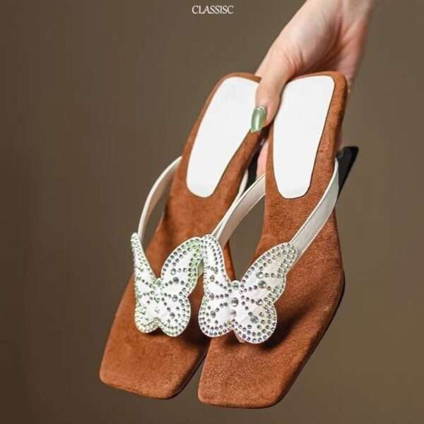 French-style exquisite high-heeled sandals for women, Box Heel – RV1492