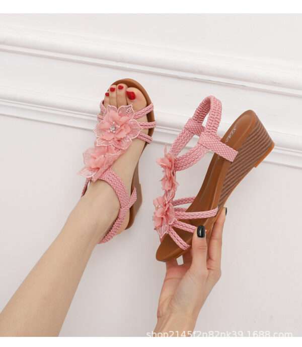 Women's wedge Roman sandals, summer bohemian style, Balanced Heel – RV743