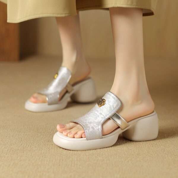 Summer Fashionable Platform Sandals for Women, Box Heel – RV1499