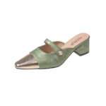 French-style fairy Mary Jane shoes for women, Box Heel – RV1493 - Image 2