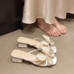 French-style open-toe strappy sandals for women, Box Heel – RV1491 - Image 2