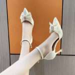 Feminine stiletto pointed-toe high heels, fairy-style single-strap women’s shoes, Pencil Heel – RV1536 - Image 2