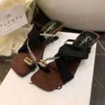 French-style exquisite sandals for Women, Box Heel – RV1490 - Image 4