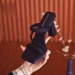Chunky Heel Fashionable Slippers for Women, Pencil Heel – RV1539 - Image 4