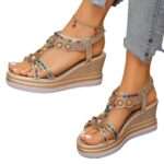 New ethnic-style Bohemian retro beaded elastic band, Balanced Heel – RV744 - Image 2