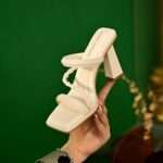 Chunky Heel Fashionable Slippers for Women, Pencil Heel – RV1539