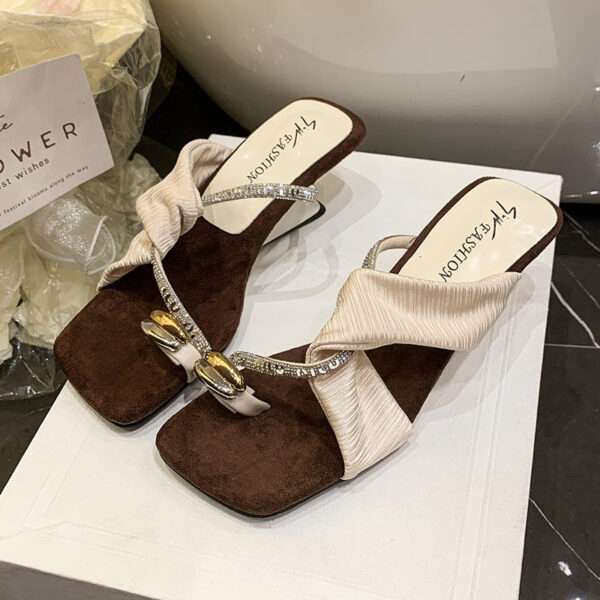 French-style exquisite sandals for Women, Box Heel – RV1490