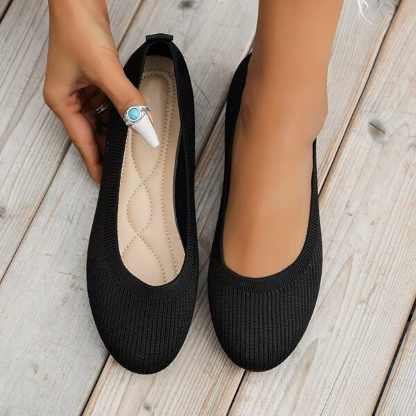 Flat Round Toe Slip-on Low Mouth Women’s Shoes, Canvas & Loafer – DS132