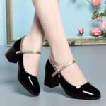 Autumn Style Leather Shoes One-Strap Women's Summer Single Shoes, Style Shoes – RV2575