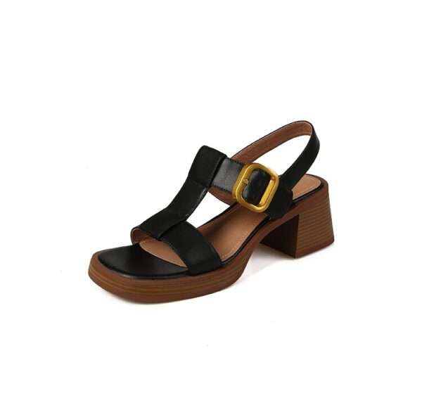 Retro chunky heel sandals for women, Box Heel – RV1507